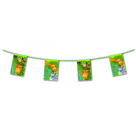 jungle bunting 4.50m birthday room decoration