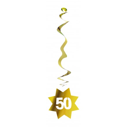 Golden Wedding Anniversary Hanging decoration 50th birthday party supplies