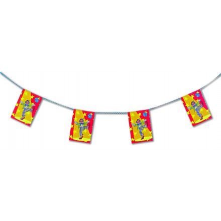 clown bunting 4,50m children birthday party decoration circus party supplies