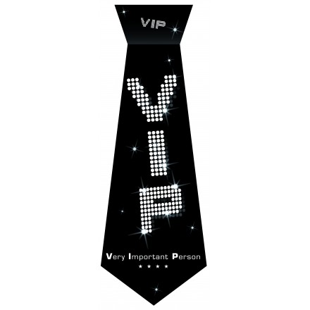 VIP Birthday tie black and white party accessory very important person