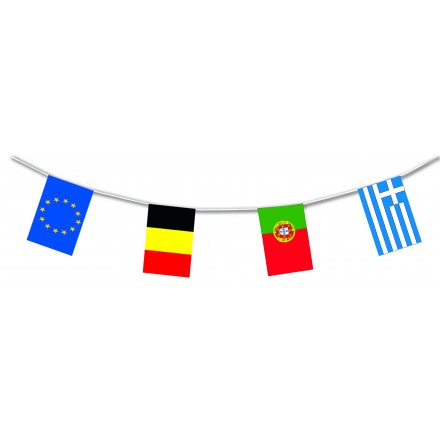 29 EEC countries flag bunting plastic European nations banner for indoor and outdoor use