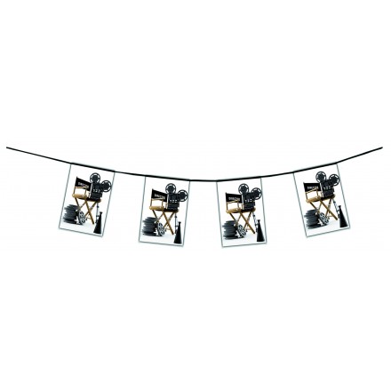 cinema bunting 4,50m Hollywood themed party supplies flame retardant