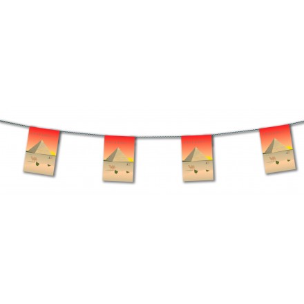 Egypt bunting 4,50m oriental party banner room decoration