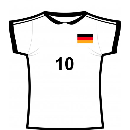 German football jersey (shirt ) cutout soccer hanging party decoration