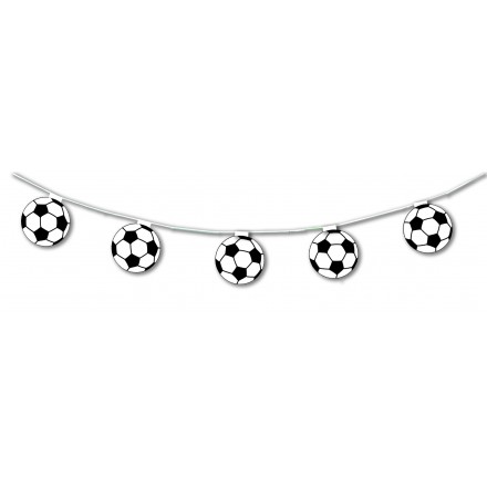 football balloon bunting 10,5ft/3,20m lengths flame retardant paper soccer theme party banner