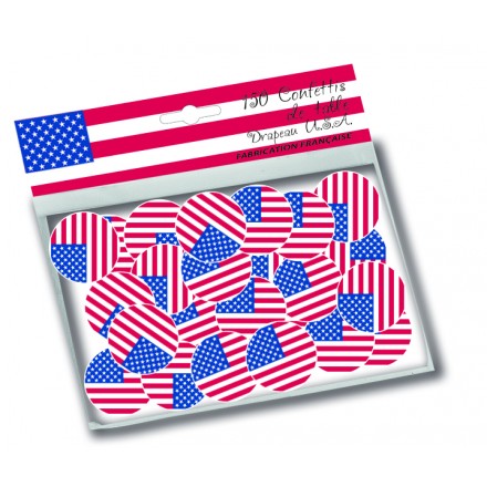 USA flag confetti ( 150 pcs ) table decoration