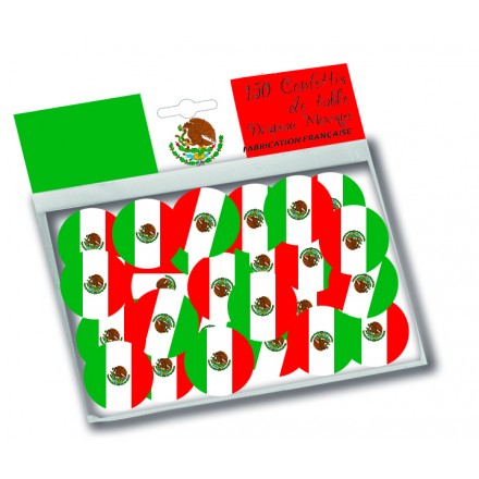 Mexico flag confetti ( 150 pcs ) table party decoration tex mex themed party