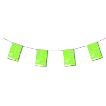 Apple green wedding bunting 4,50m party decoration