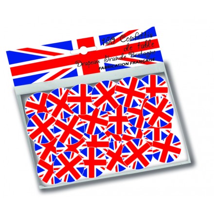 Union Jack flag confetti ( 150 pcs ) table decoration Patriotic party supplies