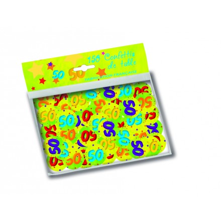 50th birthday confetti ( 150 pcs ) table party decoration