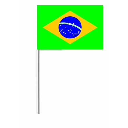 Brazil hand-waving flag