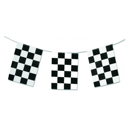 checkered flag bunting black and white party supplies checkered flag bunting black and white party supplies