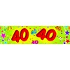 40th birthday banner