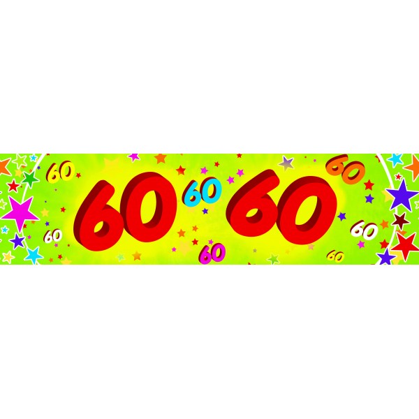 60th Birthday Banner