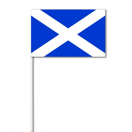 Scotland paper hand-waving flag