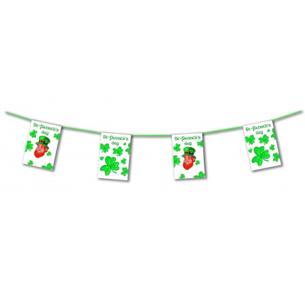 St Patrick's day bunting 4,50m Leprechaun