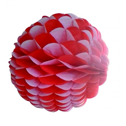 honeycomb ball 10inch/25cm red and white St George party decoration wedding supplies