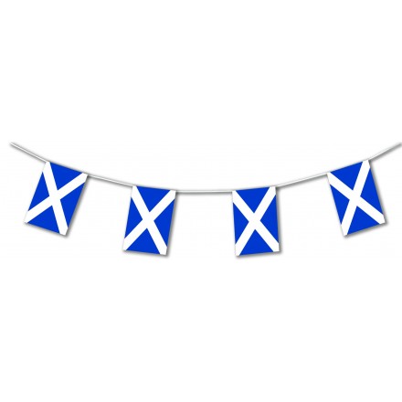 St Andrew plastic flag bunting 