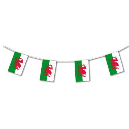 Wales plastic flag bunting