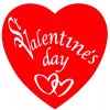 St Valentine's day cutout