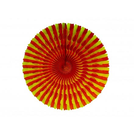 Red and yellow honeycomb fan 50cm Spanish themed party supplies