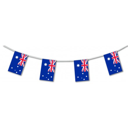 Australia plastic flag bunting