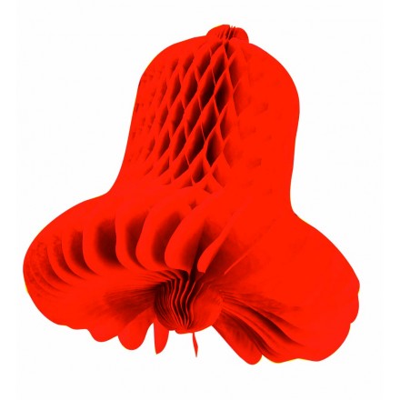 Red honeycomb bell 12inch/30cm Christmas wedding party decoration