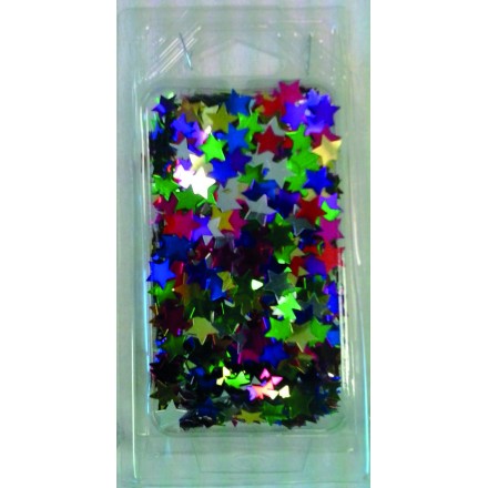 Multicolored Star Glitter 25g Christmas table decoration