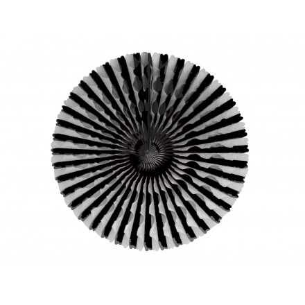 honeycomb fan 50cm black and white party decoration flame resistant paper
