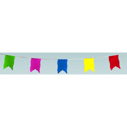 oriflamme flag bunting 33ft/10m lengths indoor and outdoor banner multi coloured