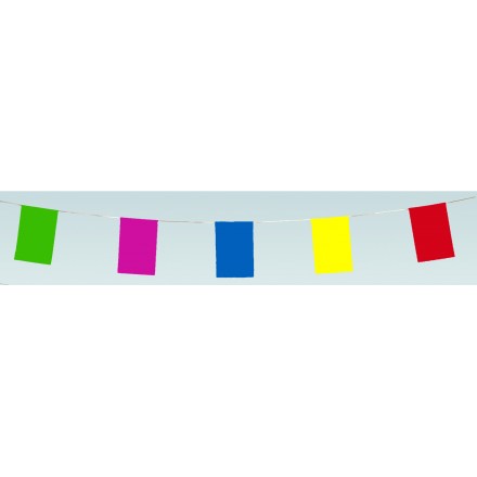 rectangular flag bunting 33ft/10m lengths multicoloured banner and garland