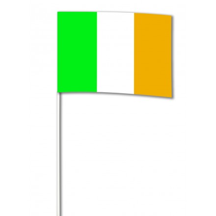 Ireland Hand flag 14x21cm  (pack of 100) Irish hand held paper flag