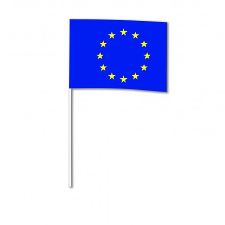 Europe hand-waving flag 14x21cm pack of 100 hand held party decoration
