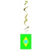 Brazilian flag hanging swirl decoration