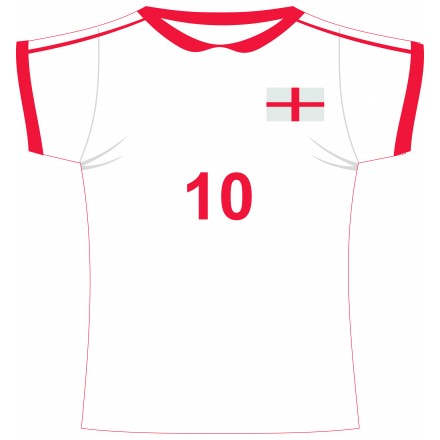 England football jersey cutout