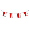 Poland plastic flag bunting