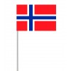 Norway paper hand-waving flag 14x21cm