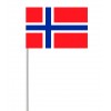 Norway paper hand-waving flag 14x21cm