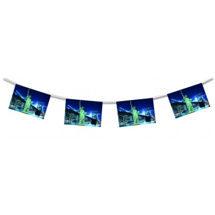 New York bunting 15ft/4,50m lengths American themed party decoration 4th July