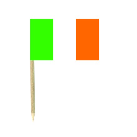 Irish flag picks - pack of 50 food wood sticks party decoration