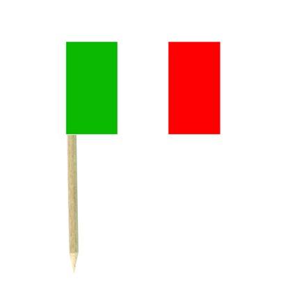 Italy flag picks- pack of 50 food wood sticks party supplies