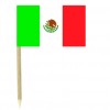 Mexico flag picks - pack of 50