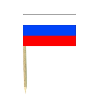 Russia flag picks - pack of 50