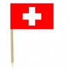 Switzerland flag picks - pack of 50