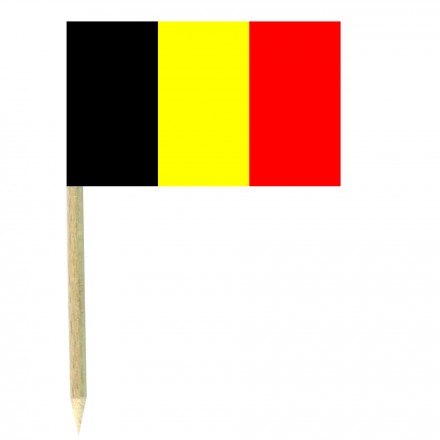 Belgium cocktail picks - pack of 50 food wood sticks party decoration