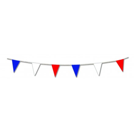 blue white red  pennant flag bunting 20x30cm Patriotic party decoration