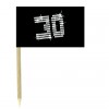 VIP 30th birthday cocktail flag picks - pack of 10