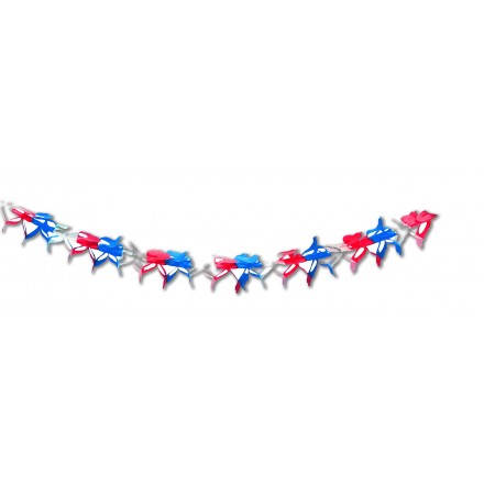 blue white red decoration garland flameproof Patriotic party supplies