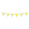 Yellow pennant flag bunting 17ft/5m lengths