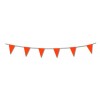 Orange pennant flag bunting 17ft/5m lengths